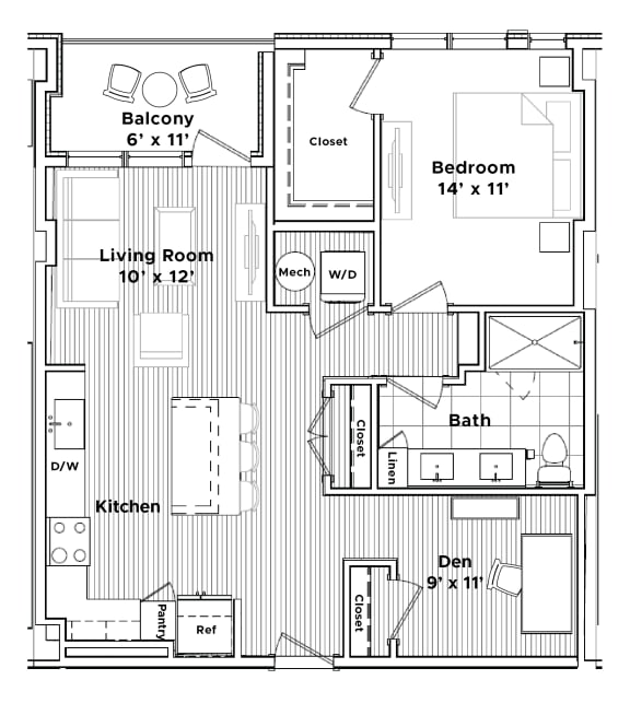 Studio, 1 & 2 Bedroom Apartments in Conshohocken Madison West Elm
